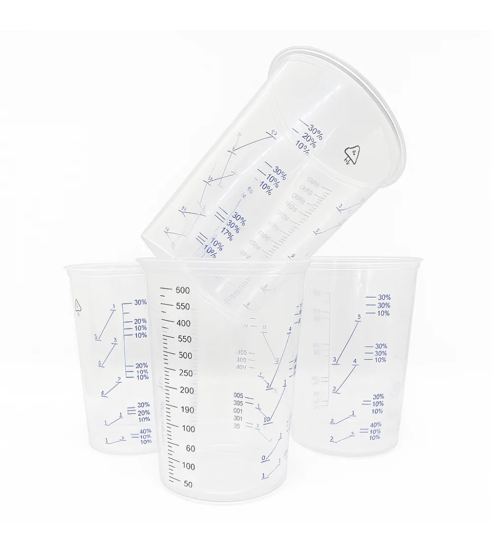 Dipoxy Mischbecher/Messbecher 600ml | Einweg-Mischbecher