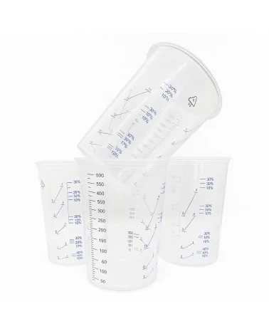 Dipoxy Mischbecher/Messbecher 600ml | Einweg-Mischbecher
