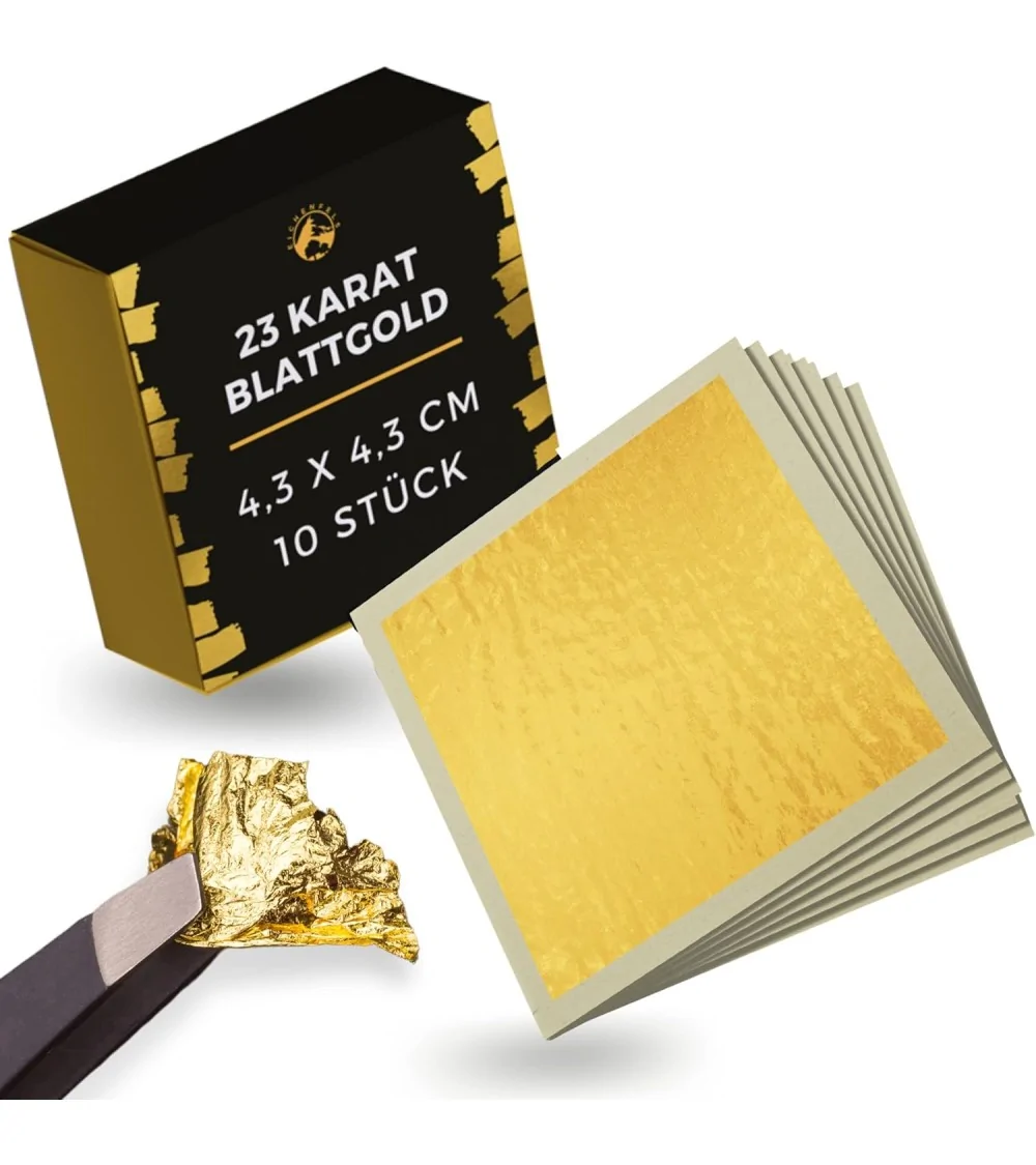 Blattgold Essbar 23 Karat | 10 Stk.