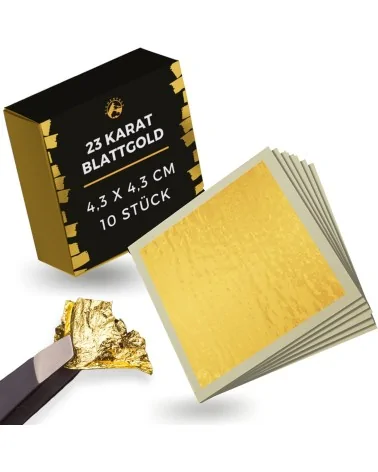 Blattgold Essbar 23 Karat | 10 Stk.