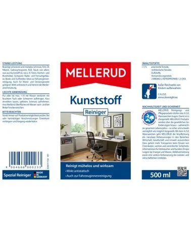MELLERUD Kunststoff Reiniger | 0,5 l