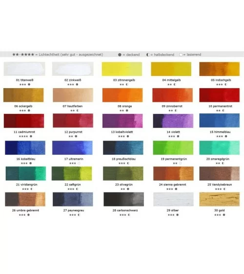 MAGI Ölfarben 30x200ml | Ölfarben für kreative Meisterwerke
