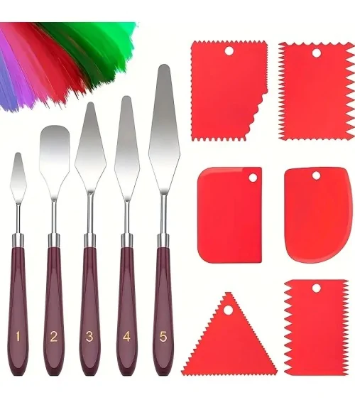 Paintersisters Spachtelset | Farbspachtel aus Edelstahl