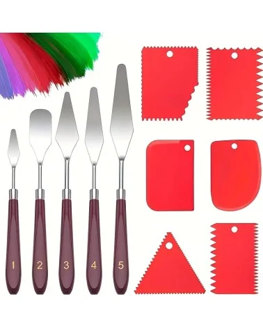 Paintersisters Spachtelset | Farbspachtel aus Edelstahl