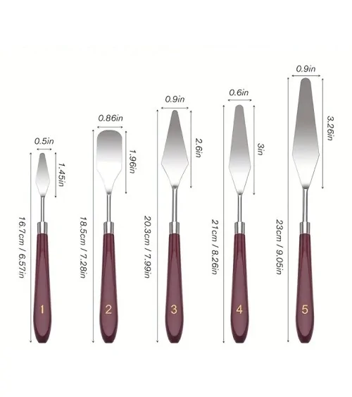 Paintersisters Spachtelset | Farbspachtel aus Edelstahl