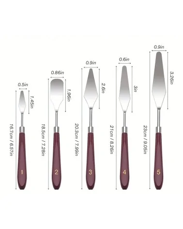 Paintersisters Spachtelset | Farbspachtel aus Edelstahl