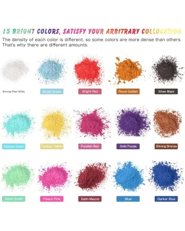 Epoxidharz Effekt Pigment Set | 15Stk.