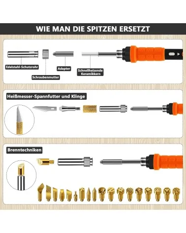 Brandmalerei Lötkolben Set| Perfekt zum Basteln