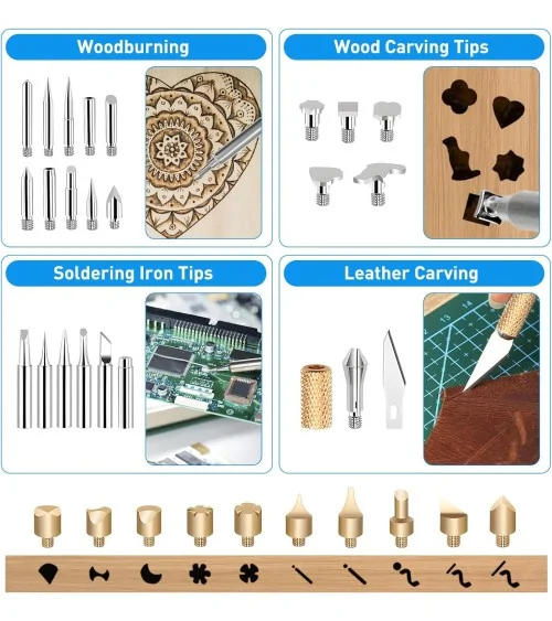 Brandmalerei Lötkolben SET | 40-teilig