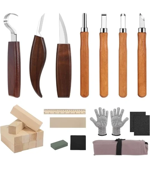 Holz Schnitzwerkzeug 95tlg | Perfekt für DIY-Projekte