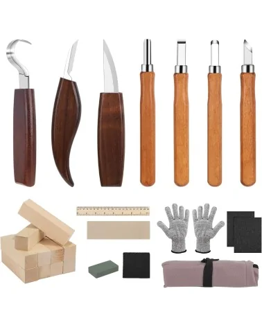 Holz Schnitzwerkzeug 95tlg | Perfekt für DIY-Projekte