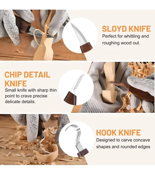 Holz Schnitzwerkzeug 95tlg | Perfekt für DIY-Projekte