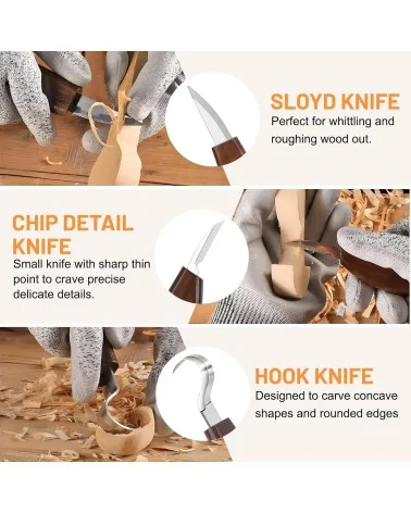 Holz Schnitzwerkzeug 95tlg | Perfekt für DIY-Projekte