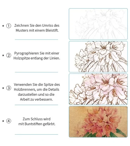 Brandmalerei Lötkolben Set| Perfekt zum Basteln
