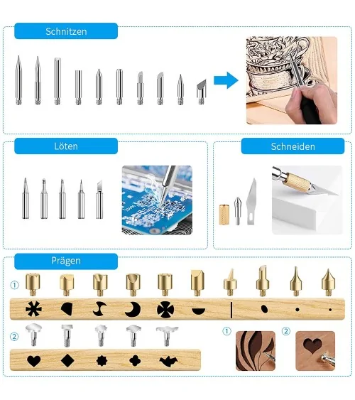 Brandmalerei Lötkolben Set| Perfekt zum Basteln