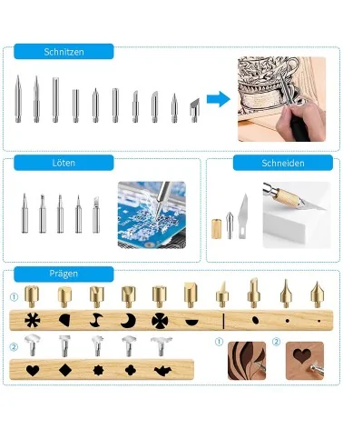 Brandmalerei Lötkolben Set| Perfekt zum Basteln