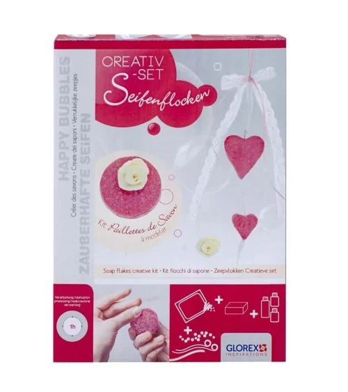 Glorex Seifenflockenpackung Creativ-Set Herzen