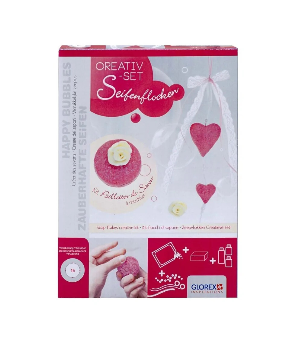 Glorex Seifenflockenpackung Creativ-Set Herzen