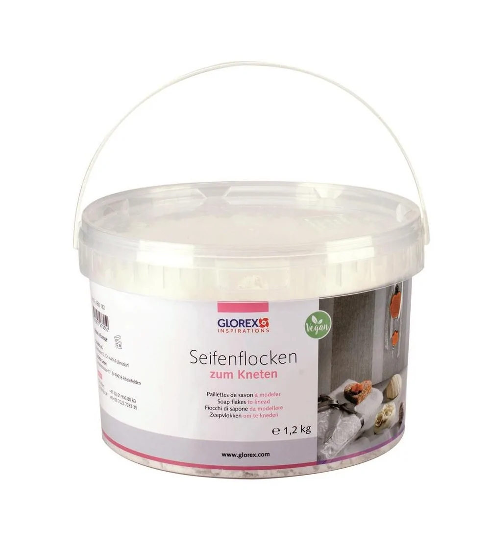 Glorex Seifenflocken zum Kneten Weiss | 1200g