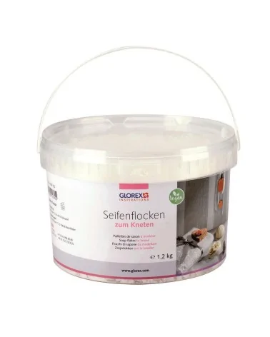 Glorex Seifenflocken zum Kneten Weiss | 1200g