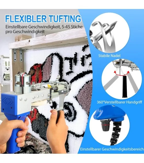 Tufting Gun Teppich | Komplett Set