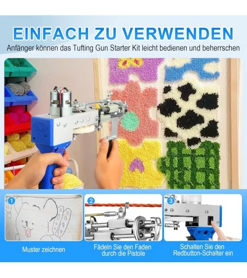 Tufting Gun Teppich | Komplett Set