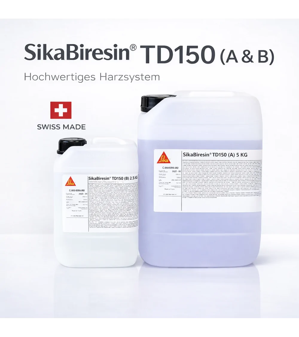 SIKA Biresin Epoxidharz TD 150 A+B | Giesshöhe bis 10cm