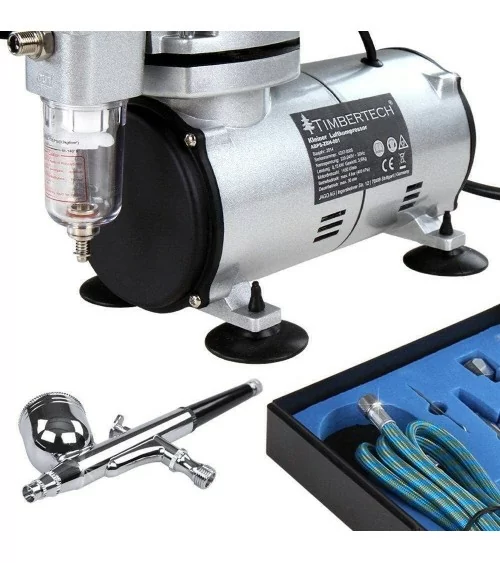 Timbertech Airbrush-Set mit Kompressor