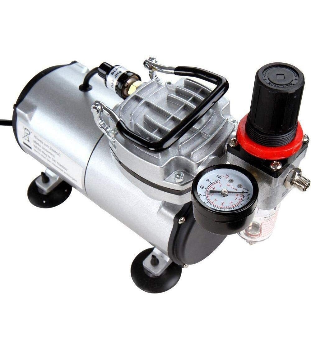 Airbrush Set Mit Mini-Kompressor – Für Modellbau, Kuchen, Nägel & Tattoos, Inkl. Reinigungsset & Zubehör