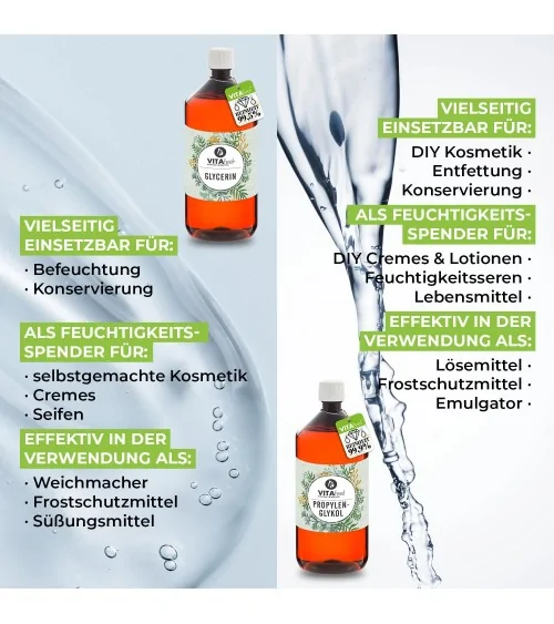 Glycerin 99,5% + Propylenglykol 99,9% | 1Liter