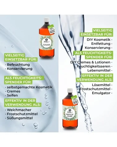 Glycerin 99,5% + Propylenglykol 99,9% | 1Liter