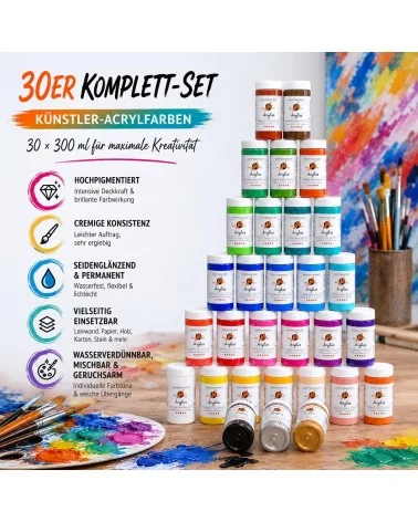 MAGI Acryl 24x500ml | Herausragender Farbbrillanz