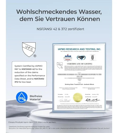 Waterdrop Wasserfiltersystem | Kohleblock Wasserfilter