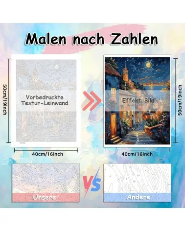 Malen Nach Zahlen 40x50cm | Altstadt