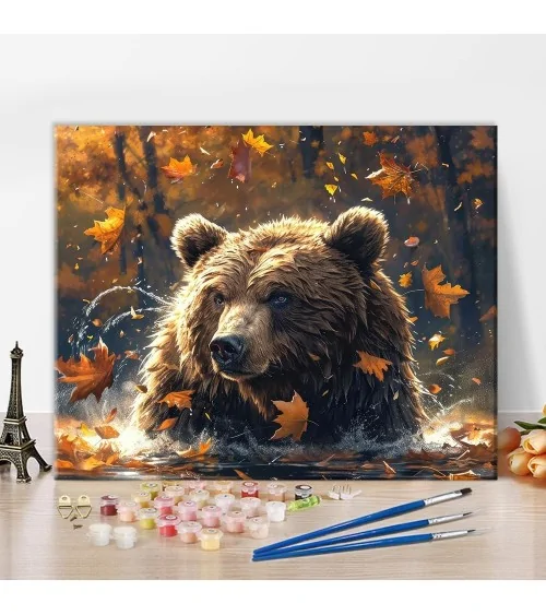 Malen Nach Zahlen 40x50cm | Braunbär