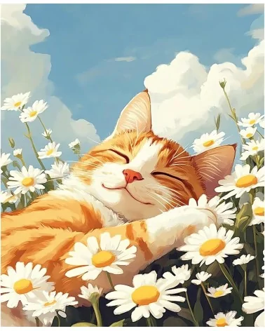 Malen Nach Zahlen 40x50cm | Süsse Katze