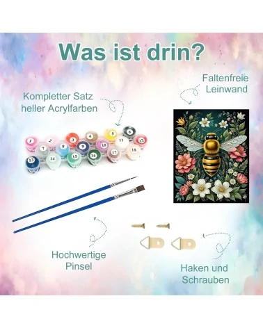 Malen Nach Zahlen 40x50cm | Biene