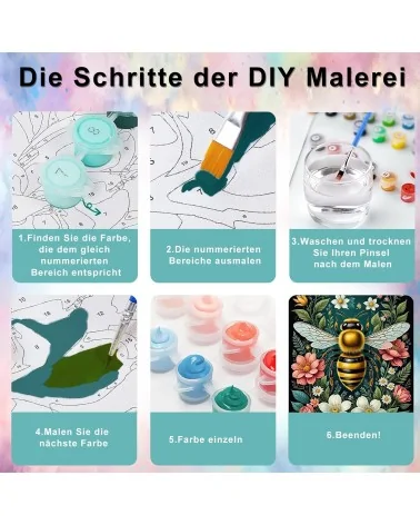 Malen Nach Zahlen 40x50cm | Biene