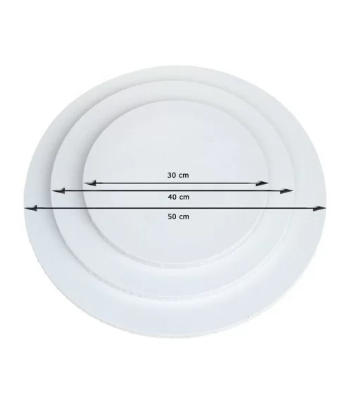 Keilrahmen Rund 4er Set | Sofort malfertig