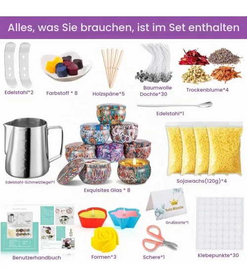 Kerzenherstellung Set | Kreative Kerzenkunst