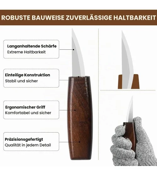Kit d'outils de sculpture sur bois, 95 pièces | Idéal pour les projets de bricolage