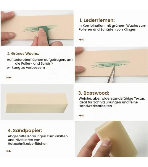 Kit d'outils de sculpture sur bois, 95 pièces | Idéal pour les projets de bricolage