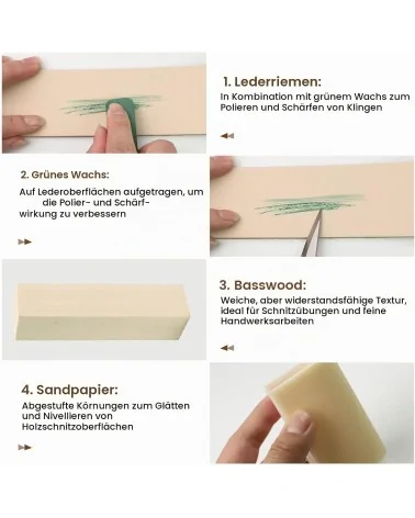 Kit d'outils de sculpture sur bois, 95 pièces | Idéal pour les projets de bricolage