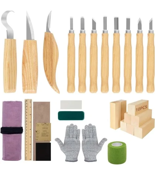 Holz Schnitzwerkzeug 95tlg | Perfekt für DIY-Projekte