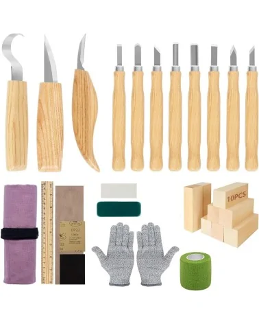 Holz Schnitzwerkzeug 95tlg | Perfekt für DIY-Projekte