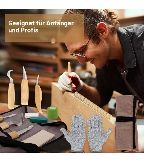 Holz Schnitzwerkzeug 95tlg | Perfekt für DIY-Projekte