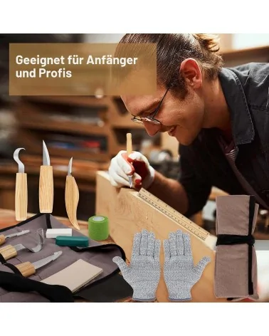 Holz Schnitzwerkzeug 95tlg | Perfekt für DIY-Projekte