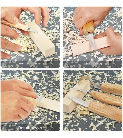 Holz Schnitzwerkzeug 95tlg | Perfekt für DIY-Projekte