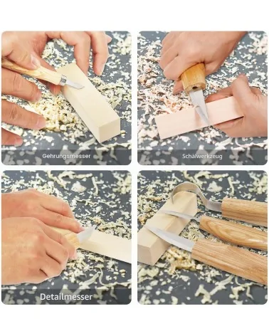 Holz Schnitzwerkzeug 95tlg | Perfekt für DIY-Projekte