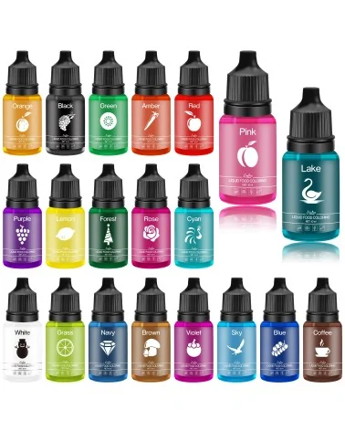 Coffret de colorants alimentaires | Des couleurs éclatantes